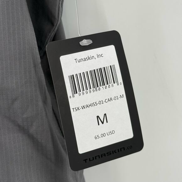 TUNA SKIN Ahi One Polo Women's SZ Medium NWT Snap Front Short Sleeve Aquatic - Picture 5 of 11